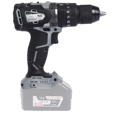 Дрель-шуруповерт ИНТЕРСКОЛ ДАУ-13/18В 60, 18 В, 2000 об/мин, 30000 уд/мин, без АКБ и ЗУ, в кейсе (574.0.0.70)