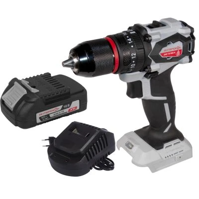 Дрель-шуруповерт ИНТЕРСКОЛ ДАУ-13/18В 55, 18 В, 1850 об/мин, 27750 уд/мин, с АКБ 2 Ач и ЗУ (953.0.0.70-B2C)