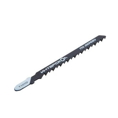 Пилка для лобзика ИНТЕРСКОЛ T-101B, по дереву, 5 шт. (34175.104)