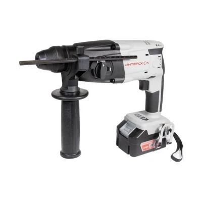 Аккумуляторный перфоратор ИНТЕРСКОЛ ПА-18/18Л2, 18 В, 1.3 Дж, 6900 уд/мин, с АКБ 4 Ач и ЗУ, в кейсе (329.4.1.74)