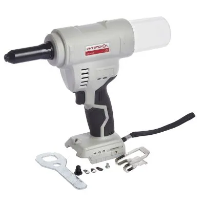 Аккумуляторный заклепочный пистолет ИНТЕРСКОЛ ВПА-6/18В, АПИ, без АКБ и ЗУ, (646.1.0.70)