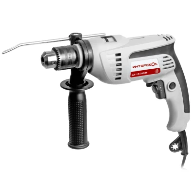 Ударная дрель ИНТЕРСКОЛ ДУ-13/780ЭР, 780 Вт, 2700 об/мин, 30000 уд/мин (421.1.0.00)
