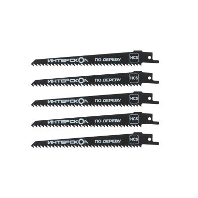 Полотно для сабельной пилы ИНТЕРСКОЛ, по дереву, 5 шт. (41219.150)