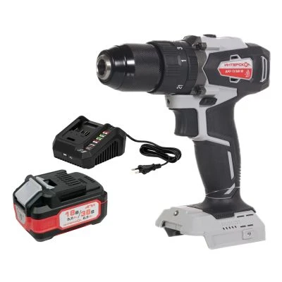 Ударная дрель-шуруповерт ИНТЕРСКОЛ ДАУ-13/36В 50, 36 В, 1700 об/мин, 25500 уд/мин, с АКБ 2.5 Ач и ЗУ (850.0.0.70-B25C)