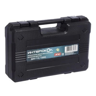 Дрель-шуруповерт ИНТЕРСКОЛ ДАУ-13/18ВК 45, 18 В, 1700 об/мин, 25500 уд/мин, без АКБ и ЗУ, в кейсе (573.0.0.70)