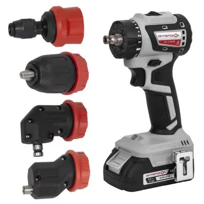 Аккумуляторная дрель-шуруповерт ИНТЕРСКОЛ Комби ДА-13/18В 50, 18 В, 1600 об/мин, с 2 АКБ 2 Ач и ЗУ, в кейсе (776.2.2.79)