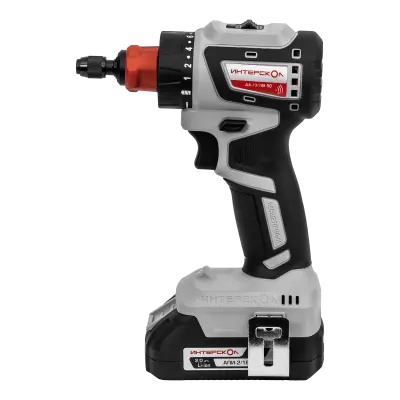 Аккумуляторная дрель-шуруповерт ИНТЕРСКОЛ Комби ДА-13/18В 50, 18 В, 1600 об/мин, с 2 АКБ 2 Ач и ЗУ, в кейсе (776.2.2.79)