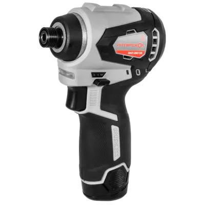 Аккумуляторный ударный шуруповерт ИНТЕРСКОЛ ШАУ-220/12ВЭ, 12 В, 220 Нм, 3200 уд/мин, с 2 АКБ 2 Ач и ЗУ, в кейсе (803.2.2.70)