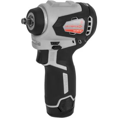 Аккумуляторный ударный гайковерт ИНТЕРСКОЛ ГАУ-250/12ВЭ, 12 В, 250 Нм, 3200 уд/мин, с 2 АКБ 2 Ач и ЗУ, в кейсе (804.2.2.70)