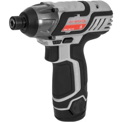 Аккумуляторный ударный шуруповерт ИНТЕРСКОЛ ШАУ-100/12Э, 12 В, 100 Нм, 3000 уд/мин, с 2 АКБ 2 Ач и ЗУ, в кейсе (808.2.2.70)