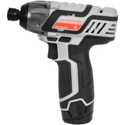 Аккумуляторный ударный шуруповерт ИНТЕРСКОЛ ШАУ-100/12Э, 12 В, 100 Нм, 3000 уд/мин, с 2 АКБ 2 Ач и ЗУ, в кейсе (808.2.2.70)