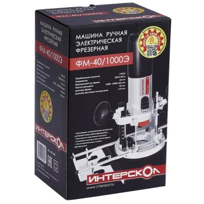 Фрезер ИНТЕРСКОЛ ФМ-40/1000Э, 1100 Вт, 25500 об/мин, 8 мм (440.1.0.00)