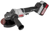 Аккумуляторная угловая шлифмашина ИНТЕРСКОЛ УШМ-125/36ВМЭ, 36 В, 125 мм, 8500 об/мин, c 2 АКБ 2 Ач и ЗУ в кейсе (УЦЕНЕННЫЙ ТОВАР) (956.2.2.70/U)
