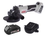 Аккумуляторная угловая шлифмашина ИНТЕРСКОЛ УШМ-125/18ВЭ, 18 В, 125 мм, 8500 об/мин, с АКБ 2 Ач и ЗУ (684.1.0.70-B2C)