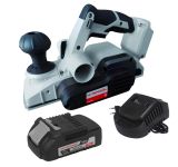 Аккумуляторный рубанок ИНТЕРСКОЛ РА-82/18В, 18 В, 15000 об/мин, 82 мм, с АКБ 2 Ач и ЗУ (694.1.0.70-B2C)