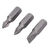 Бита ИНТЕРСКОЛ PH1/PZ1/SL, 25 мм хвостовик 1/4", 3 шт. (0408.001)