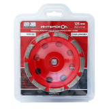 Чашка алмазная ИНТЕРСКОЛ 1-ряд, 125х22.2х5 мм, 13300 об/мин (10101.125)