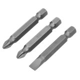 Бита ИНТЕРСКОЛ PH2/PZ2/SL, 50 мм хвостовик 1/4", 3 шт. (0408.004)