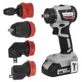 Аккумуляторная дрель-шуруповерт ИНТЕРСКОЛ Комби ДА-13/18В 50, 18 В, 1600 об/мин, с 2 АКБ 2 Ач и ЗУ, в кейсе (776.2.2.79)