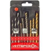 Набор сверл ИНТЕРСКОЛ по металлу, 5/6/8 мм, 9 шт. (2039300200000)