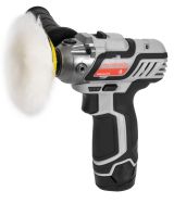 Аккумуляторная полировальная машина ИНТЕРСКОЛ АПМ-76/12Э, 12 В, 76 мм, 8300 об/мин, с 2 АКБ 2 Ач и ЗУ, в кейсе, 806.2.2.70