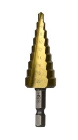 Сверло ступенчатое ИНТЕРСКОЛ 9 ступеней, 4-20 мм, 1 шт. (0308.042)