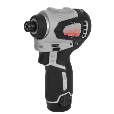 Аккумуляторный ударный шуруповерт ИНТЕРСКОЛ ШАУ-220/12ВЭ, 12 В, 220 Нм, 3200 уд/мин, с 2 АКБ 2 Ач и ЗУ, в кейсе (803.2.2.70)