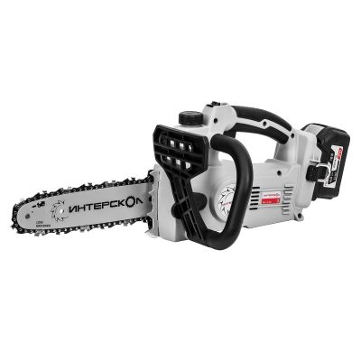 Аккумуляторная цепная пила ИНТЕРСКОЛ ПЦА-10/18В, 18 В, 25.4 см, 10 м/с, с АКБ 4 Ач и ЗУ (696.4.1.70)