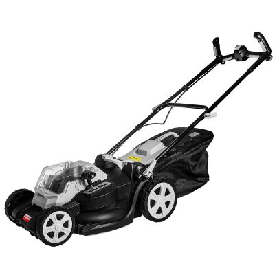 Аккумуляторная газонокосилка ИНТЕРСКОЛ ГКА-40/36В, 36 В, 3400 об/мин, 45 л, с АКБ 4 Ач и ЗУ (700.4.2.70)