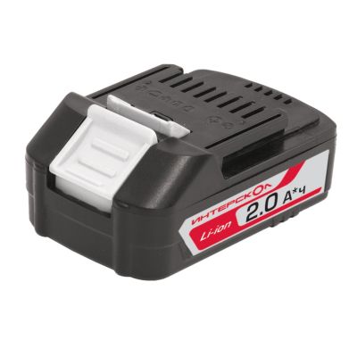 Аккумуляторный слайдерный блок ИНТЕРСКОЛ АПИ-2/18, Li-Ion, 18 В, 2 Ач, 1 шт. (2400.020)