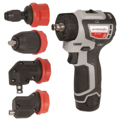 Дрель-шуруповерт ИНТЕРСКОЛ КомбиМАКС ДА-10/12В 36, 12 В, 1450 об/мин, c 2 АКБ 2 Ач и ЗУ в кейсе (УЦЕНЕННЫЙ ТОВАР) (687.2.2.79/U)