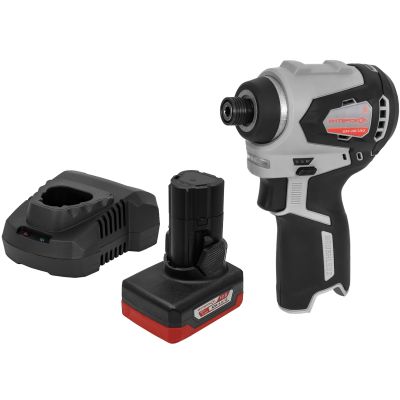 Аккумуляторный ударный шуруповерт ИНТЕРСКОЛ ШАУ-220/12ВЭ, 12 В, 220 Нм, 3200 уд/мин, с АКБ 5 Ач и ЗУ (803.1.0.70-B5C)