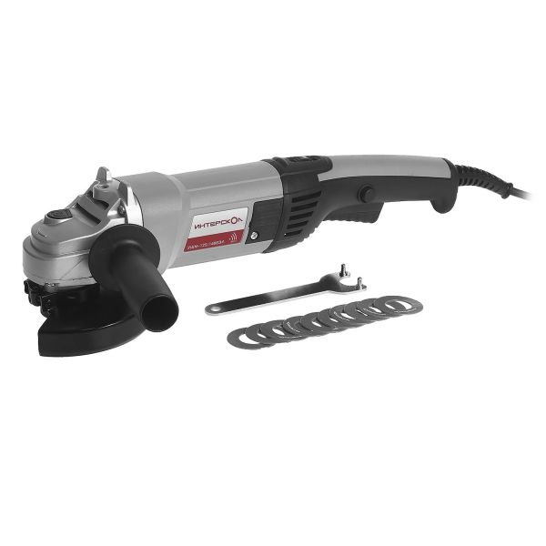 Угловая шлифмашина ИНТЕРСКОЛ УШМ-125/1400ЭЛ, 1400 Вт, 125 мм, 10000 об/мин (302.1.0.00)