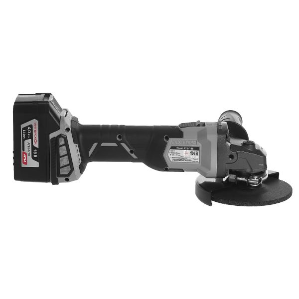 Аккумуляторная угловая шлифмашина ИНТЕРСКОЛ УШМ-125/18В, 18 В, 125 мм, 8500 об/мин, с АКБ 4 Ач и ЗУ (578.4.1.70)