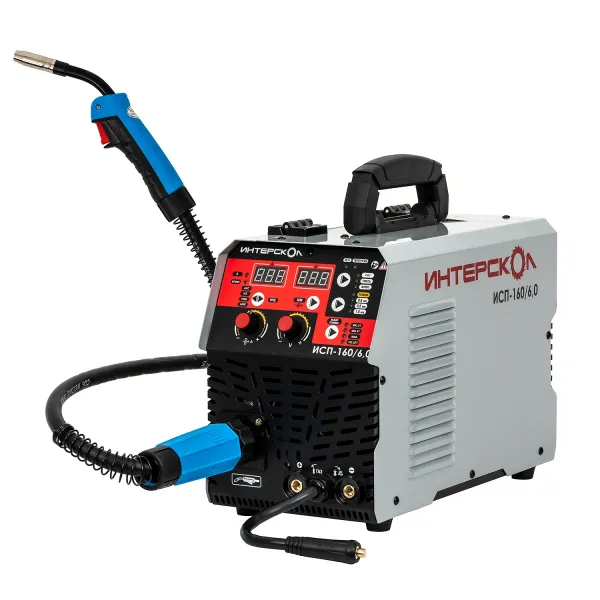 Аппарат сварочный электродуговой инверторный ИНТЕРСКОЛ ИСП-160/6,0, 9000 Вт, 663.1.0.70