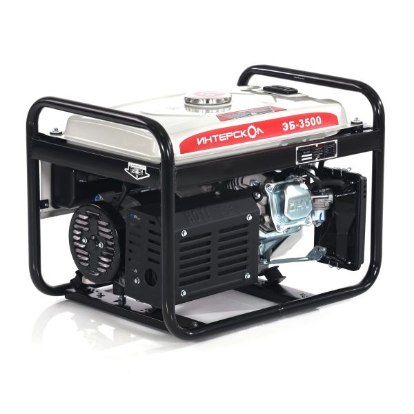 Генератор бензиновый ИНТЕРСКОЛ ЭБ-3500 синхронный, 2.5 кВт, (794.0.0.40)