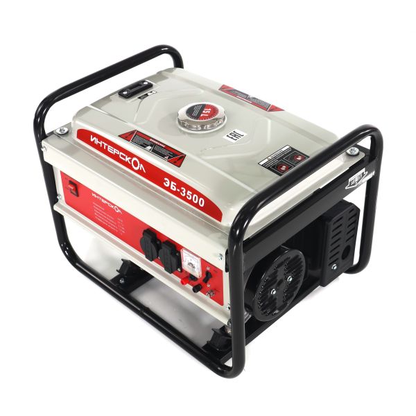 Генератор бензиновый ИНТЕРСКОЛ ЭБ-3500 синхронный, 2.5 кВт, (794.0.0.40)