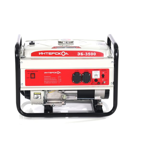 Генератор бензиновый ИНТЕРСКОЛ ЭБ-3500 синхронный, 2.5 кВт, (794.0.0.40)