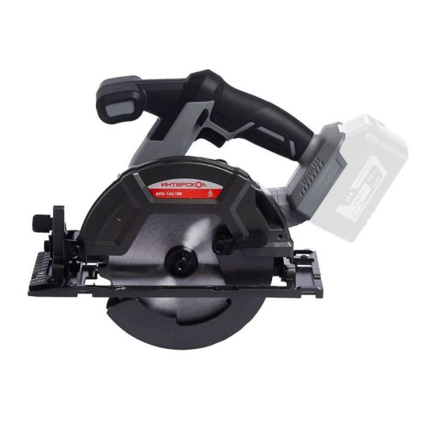 Аккумуляторная дисковая пила ИНТЕРСКОЛ ДПА-165/18В, 18 В, 165 мм, 5000 об/мин, без АКБ и ЗУ (577.0.0.70)