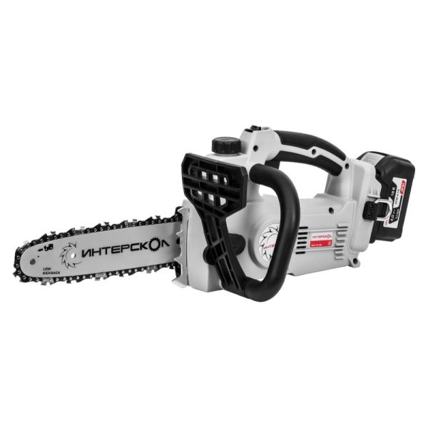 Аккумуляторная цепная пила ИНТЕРСКОЛ ПЦА-10/18В, 18 В, 25.4 см, 10 м/с, с АКБ 2 Ач и ЗУ (696.1.0.70-B2C)