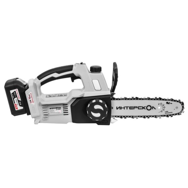 Аккумуляторная цепная пила ИНТЕРСКОЛ ПЦА-10/18В, 18 В, 25.4 см, 10 м/с, с АКБ 2 Ач и ЗУ (696.1.0.70-B2C)