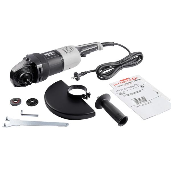 Угловая шлифмашина ИНТЕРСКОЛ УШМВ-230/3500, 3500 Вт, 230 мм, 6400 об/мин (914.0.0.40)