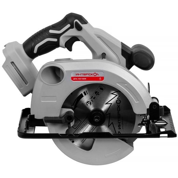 Аккумуляторная дисковая пила ИНТЕРСКОЛ ДПА-165/18ВМ, 18 В, 165 мм, 5000 об/мин, с АКБ 2 Ач и ЗУ (762.0.0.70-B2C)