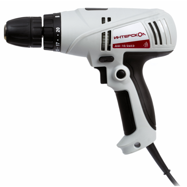 Дрель-шуруповерт ИНТЕРСКОЛ Ш-700ЭР, 701 Вт, 4000 об/мин (39.1.0.10)