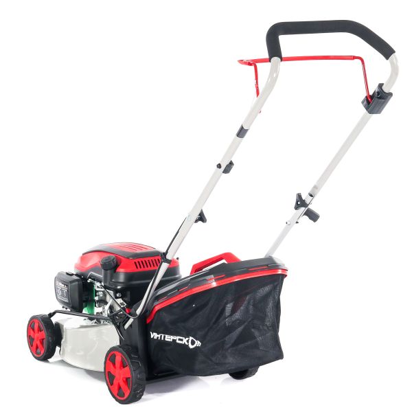 Бензиновая газонокосилка ИНТЕРСКОЛ ГБ-42/145, 3.5 л.с., 145 см³, 3000 об/мин, 40 л (923.0.0.70)