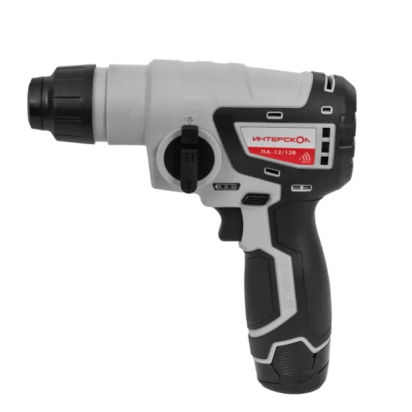 Набор аккумуляторного инструмента ИНТЕРСКОЛ 12 В: перфоратор ПА-12/12В + шуруповерт ШАУ-220/12ВЭ + 4 бура, с 2 АКБ 2 Ач и ЗУ