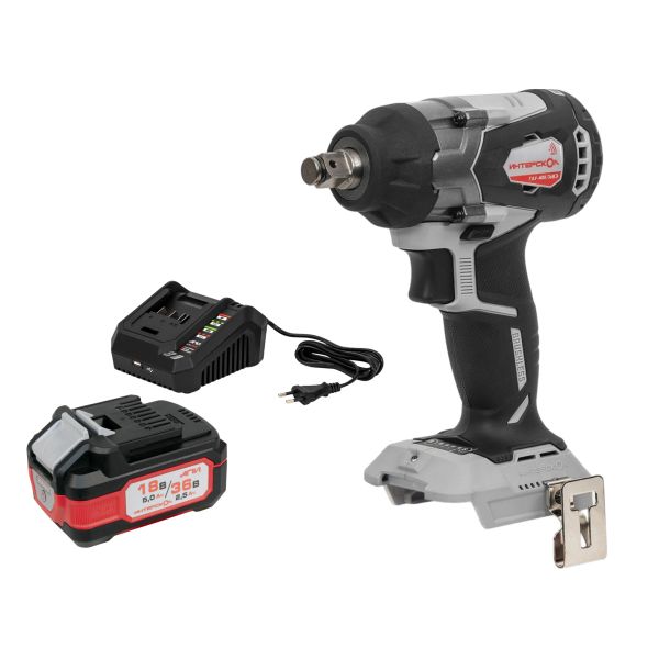Аккумуляторный ударный гайковерт ИНТЕРСКОЛ ГАУ-400/36ВЭ, 36 В, 400 Нм, 3200 уд/мин, с АКБ 2.5 Ач и ЗУ (859.0.0.70-B25C)