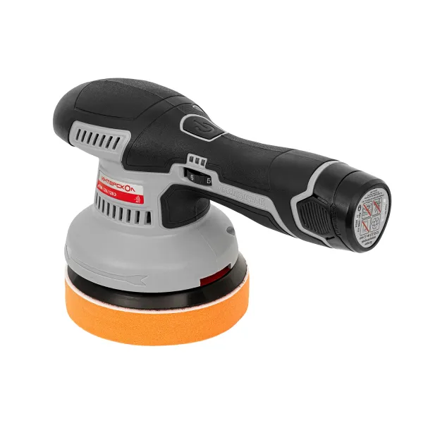 Аккумуляторная полировальная машина ИНТЕРСКОЛ АПМ-125/12ВЭ, 12 В, 125 мм, 5000 об/мин, с 2 АКБ 2 Ач и ЗУ (788.2.2.70)