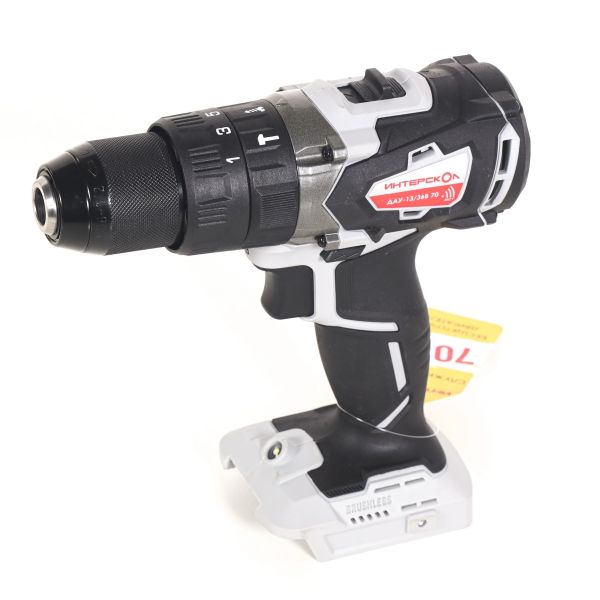 Дрель-шуруповерт ИНТЕРСКОЛ ДАУ-13/36В 70, 36 В, 1900 об/мин, 30000 уд/мин, с 2 АКБ 2 Ач и ЗУ, в кейсе (813.2.2.70)