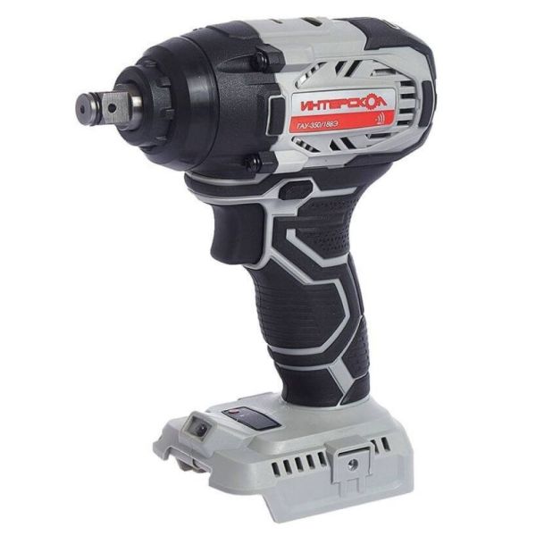 Аккумуляторный гайковерт ИНТЕРСКОЛ ГАУ-350/18ВЭ, 18 В, 350 Нм, 3200 уд/мин, с АКБ 2 Ач и ЗУ (643.1.0.70-B2C)